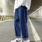 Autumn Korean Fashion Drawstring Y2K Jeans Homme Classic Baggy Straight Wide Leg Pants 2023 New Hip Hop Streetwear Casual Jean